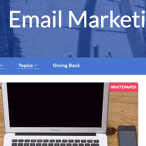 Static mockup for Delivra